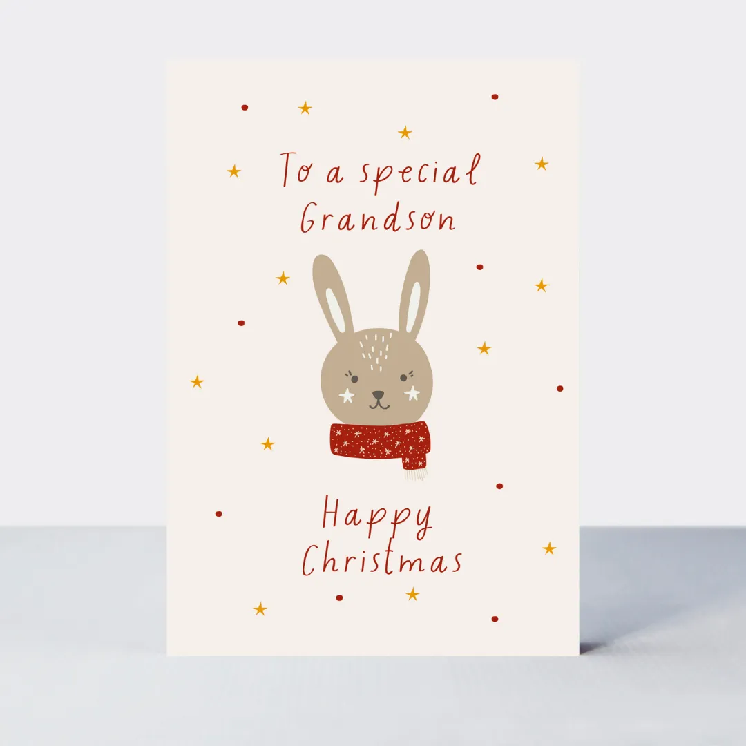 Cosy Christmas Grandson Card