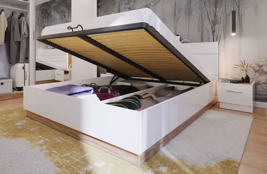 Dentro DT-02 Ottoman Bed with LEDs