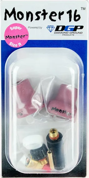 Diamond Ground Monster 16 TIG Nozzle Kit MN16-2-332D