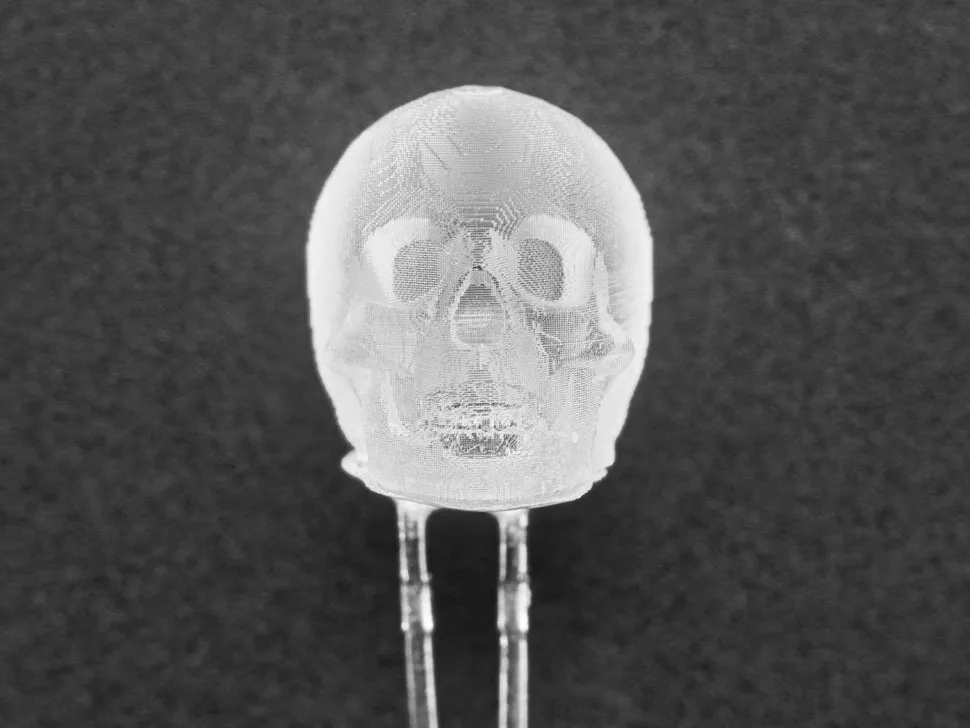 dLUX-dLITE Red Skull Shape LEDs 5 Pack by Unexpected Labs