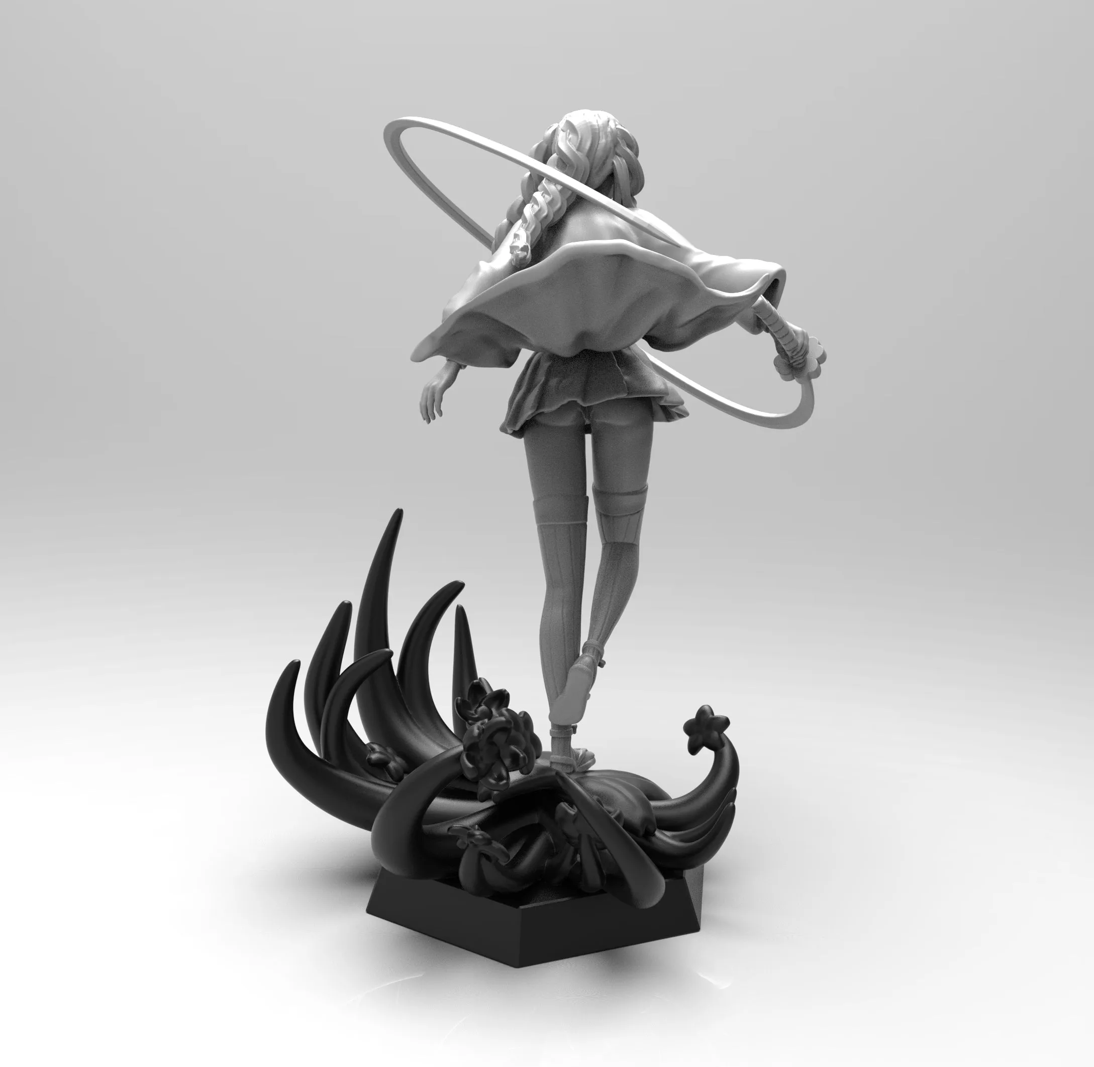 E002 - NSFW Anime character design, The Sexy hot girl Hero, STL 3D model design print download files