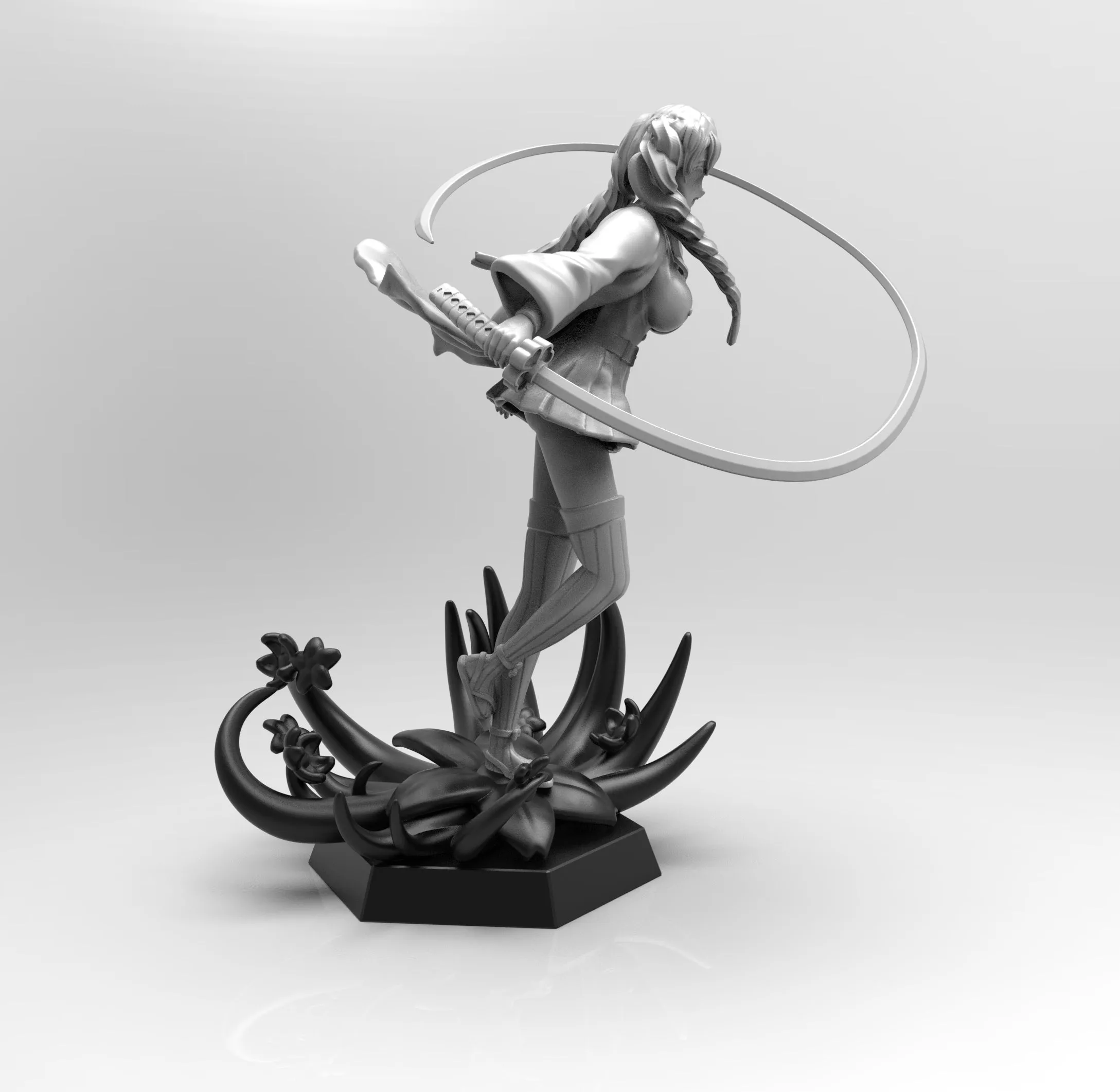 E002 - NSFW Anime character design, The Sexy hot girl Hero, STL 3D model design print download files