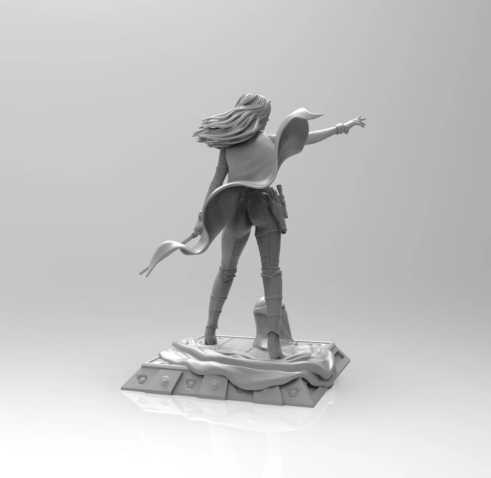 E018 - Movie character design, The Marah Jadie Sky Walk, STL 3D model design print download files