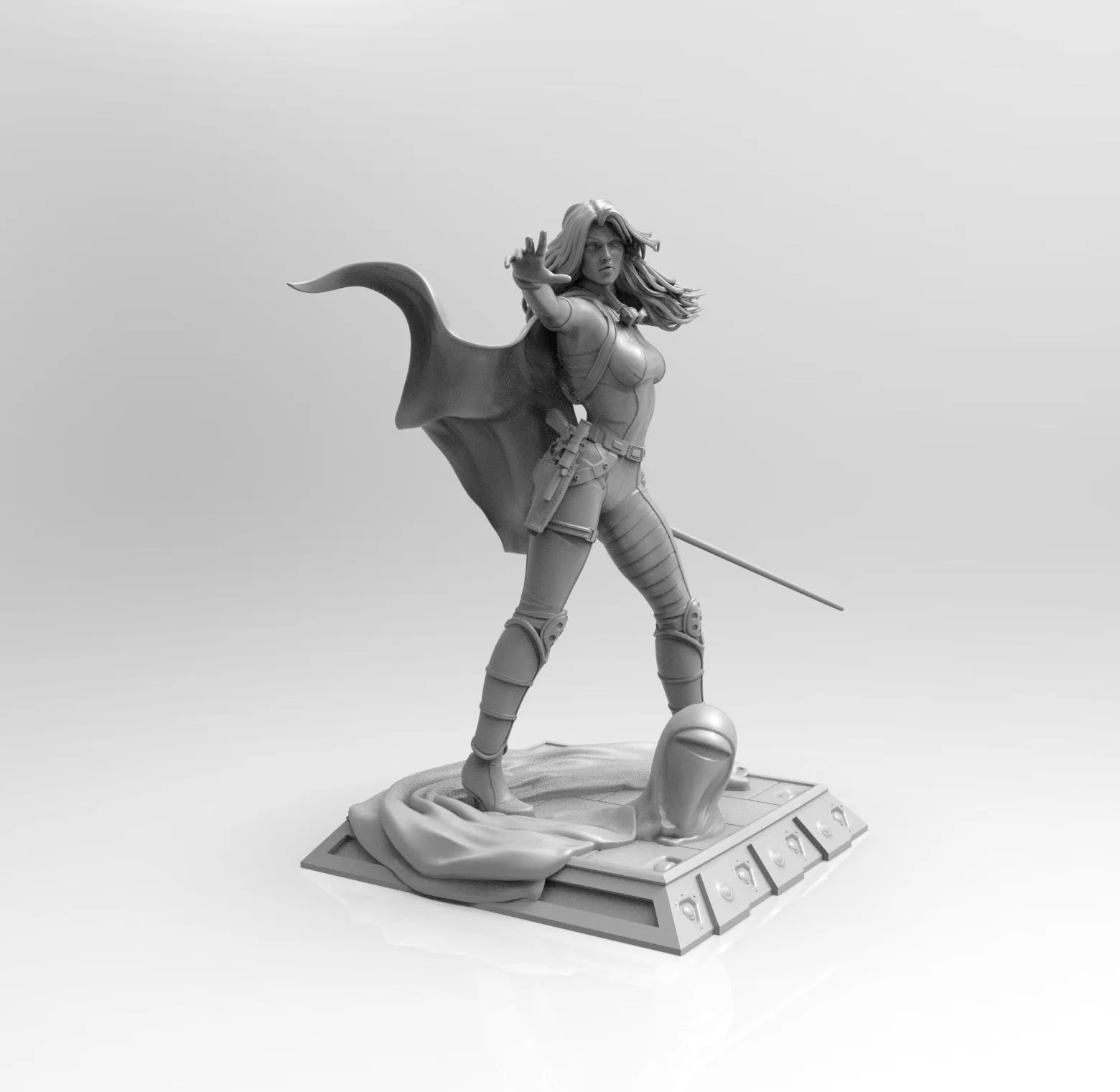 E018 - Movie character design, The Marah Jadie Sky Walk, STL 3D model design print download files
