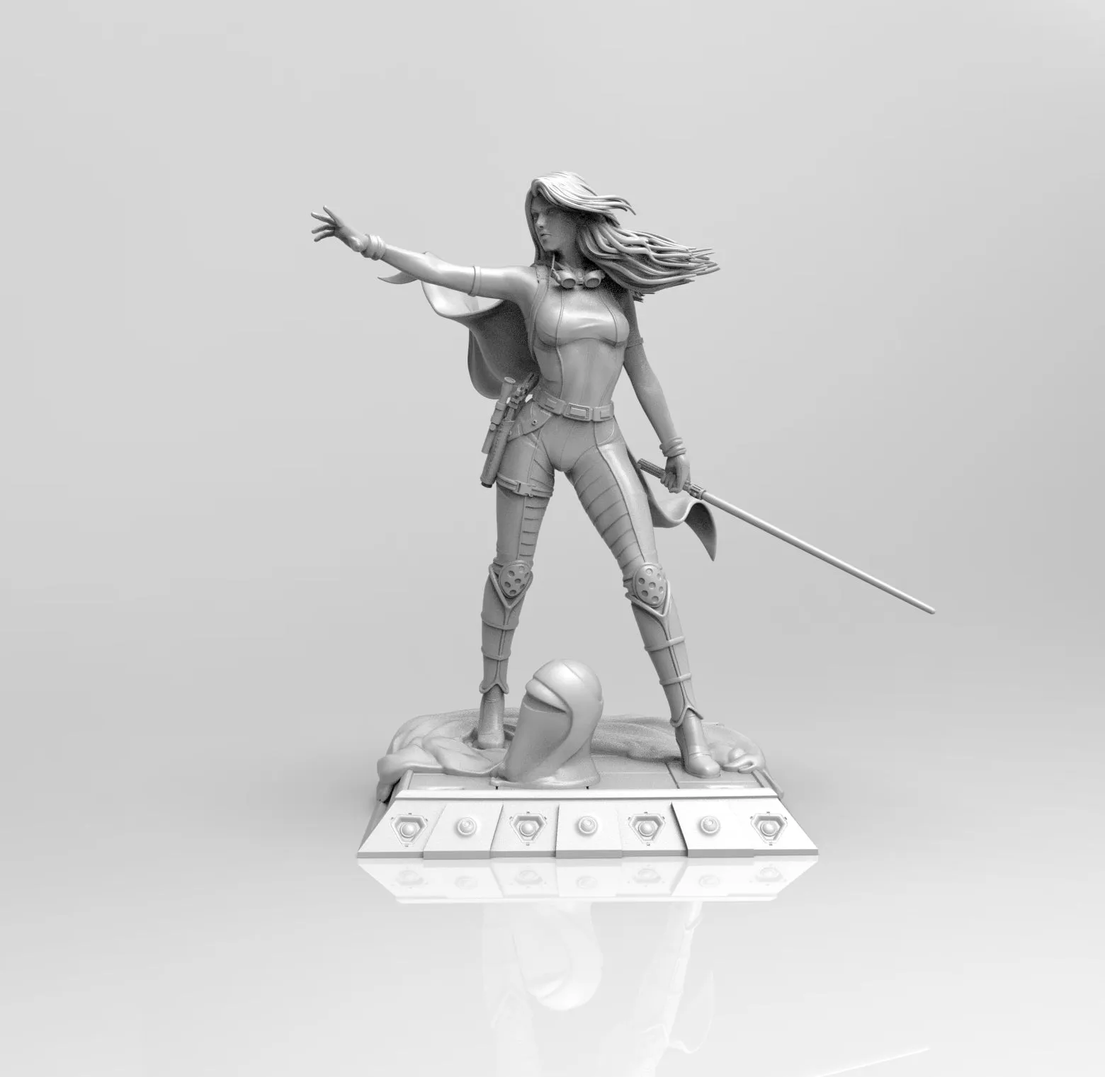 E018 - Movie character design, The Marah Jadie Sky Walk, STL 3D model design print download files