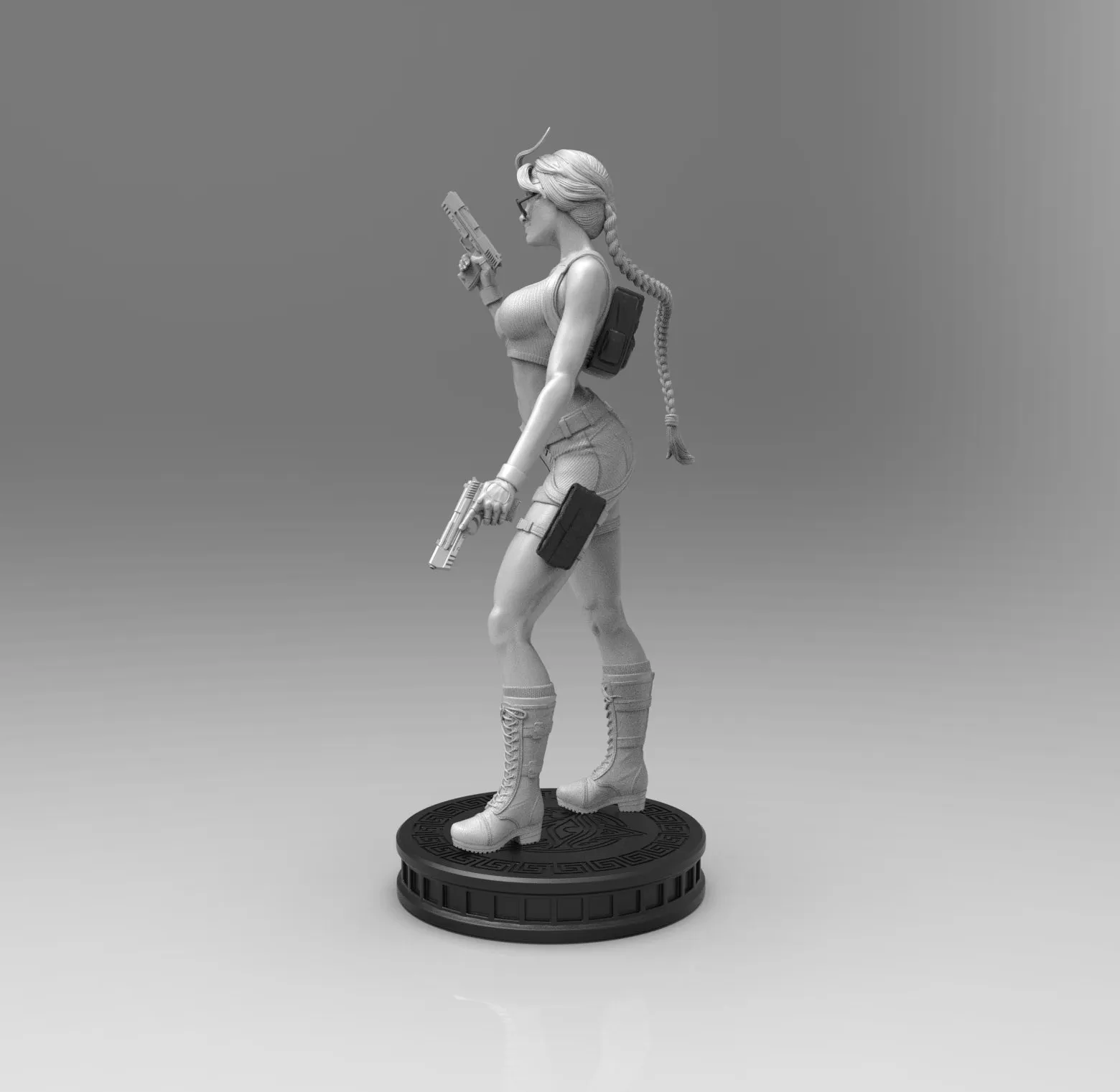 E019 - Games Character design, The Tomb girl , STL 3D model design print download files