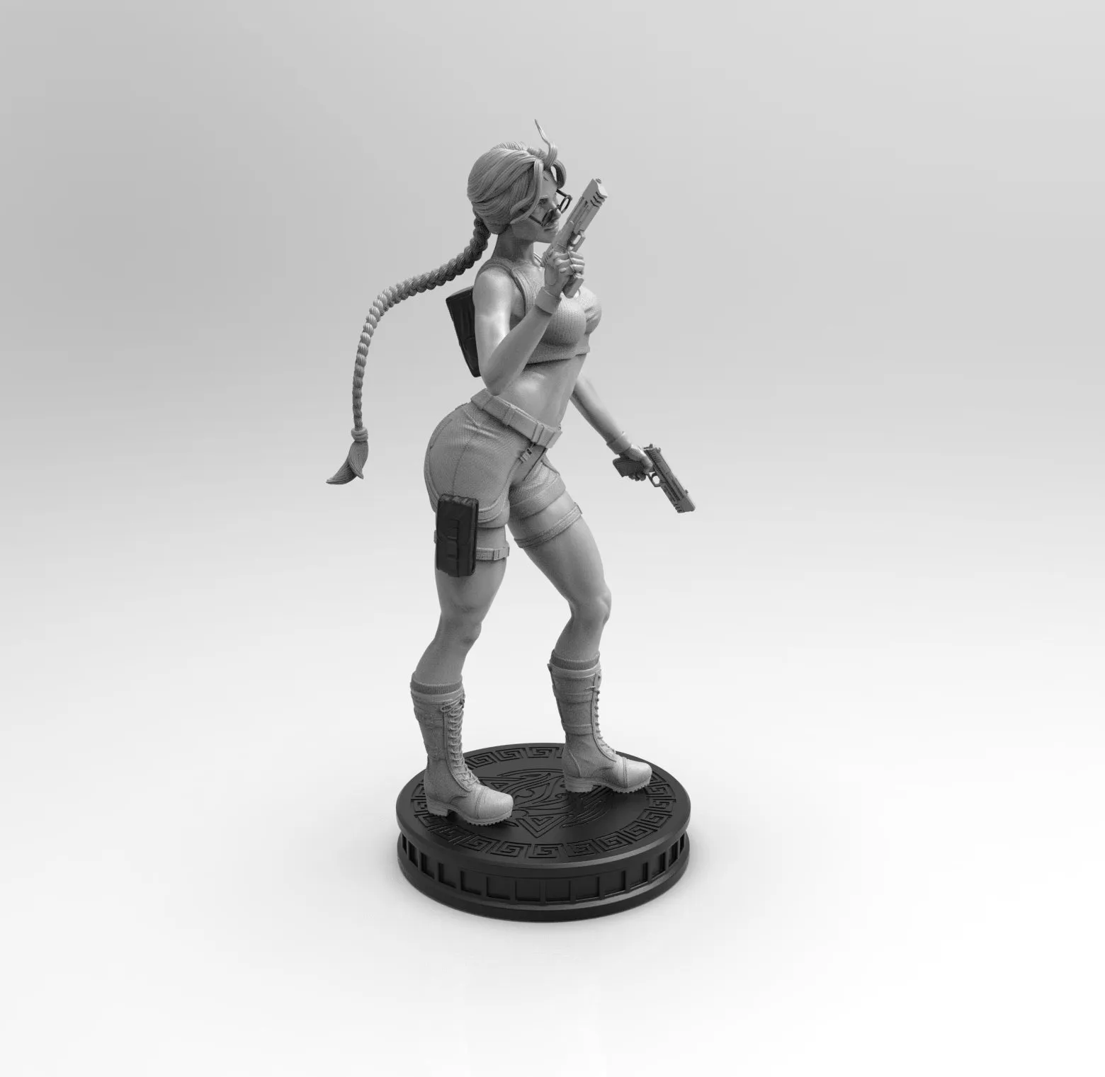 E019 - Games Character design, The Tomb girl , STL 3D model design print download files