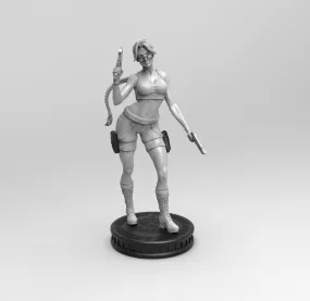 E019 - Games Character design, The Tomb girl , STL 3D model design print download files