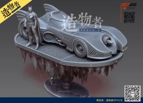 E020 - Comic character design , The badguy with the bad guy car statue, STl 3D model design print download files