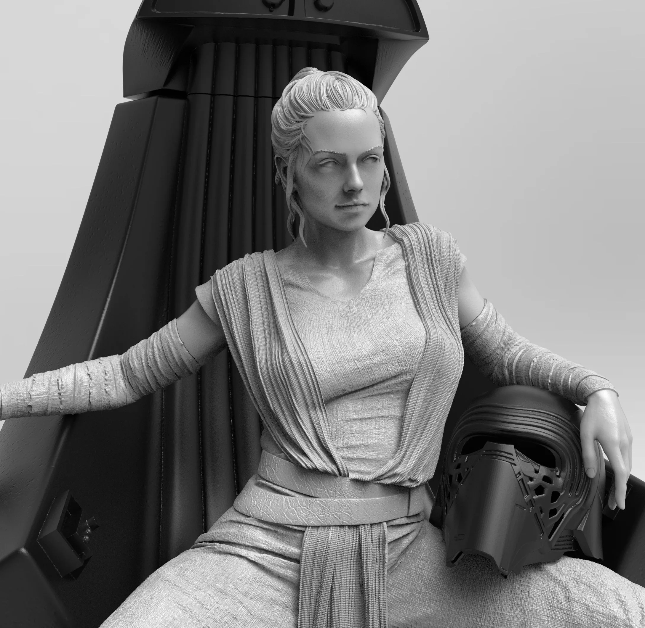 E035 - NSFW Movies Character design, The SW Movie Ray with special edition design, STL 3D model design print download files