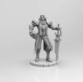 E329 - Games character design, The Aduh Wyrin with blade and armor, STl 3D model design print download files
