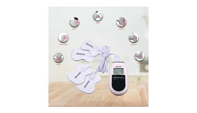 Electric Tens Unit Pulse Massager: Promotes Muscle Stimulation and Pain Relief - Ships Next Day!