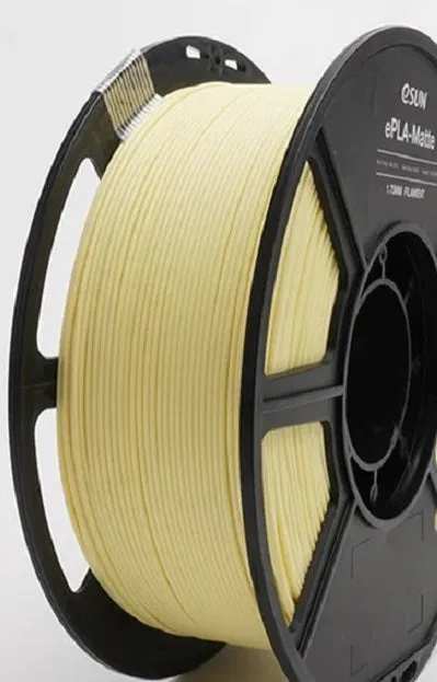 eSUN Matte PLA 3D Print Filament 1.75mm 1kg (Almond Yellow)