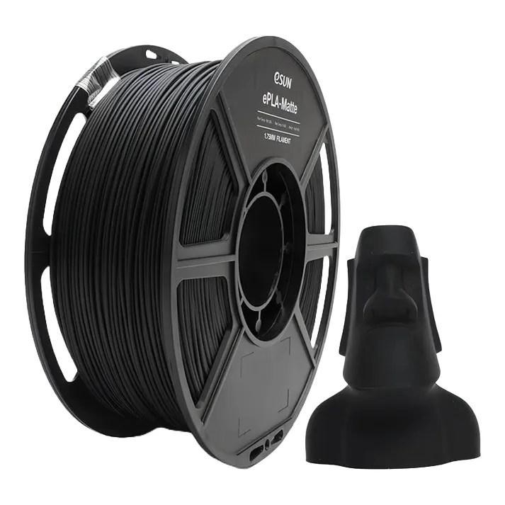 eSUN Matte PLA 3D Print Filament 1.75mm 1kg (Deep Black)