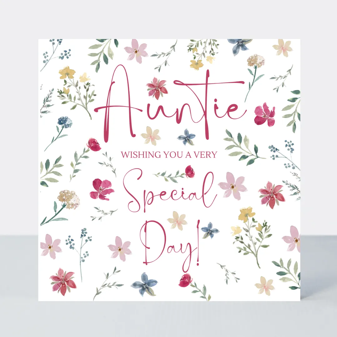 Everglade Auntie Special Day Card