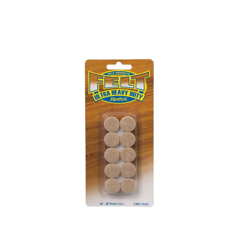 Felt Feet Round 19mm - 20pc