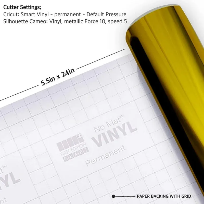 First Edition No Mat Vinyl Metallic Shiny Gold 5.5inch (FESMV058)