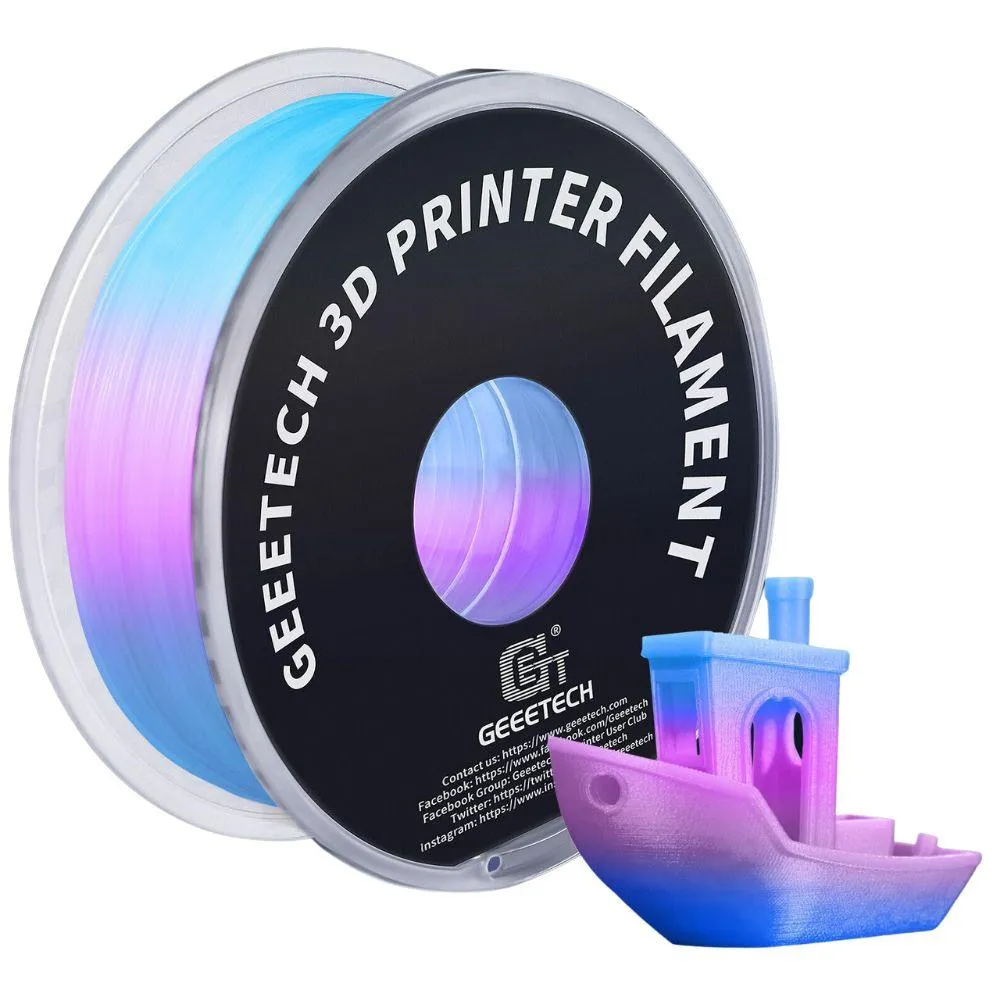 Geeetech 1kg 1.75mm Glow in the dark Green PLA 3D Printer Filament Great for Halloween Night Lights Cosplay
