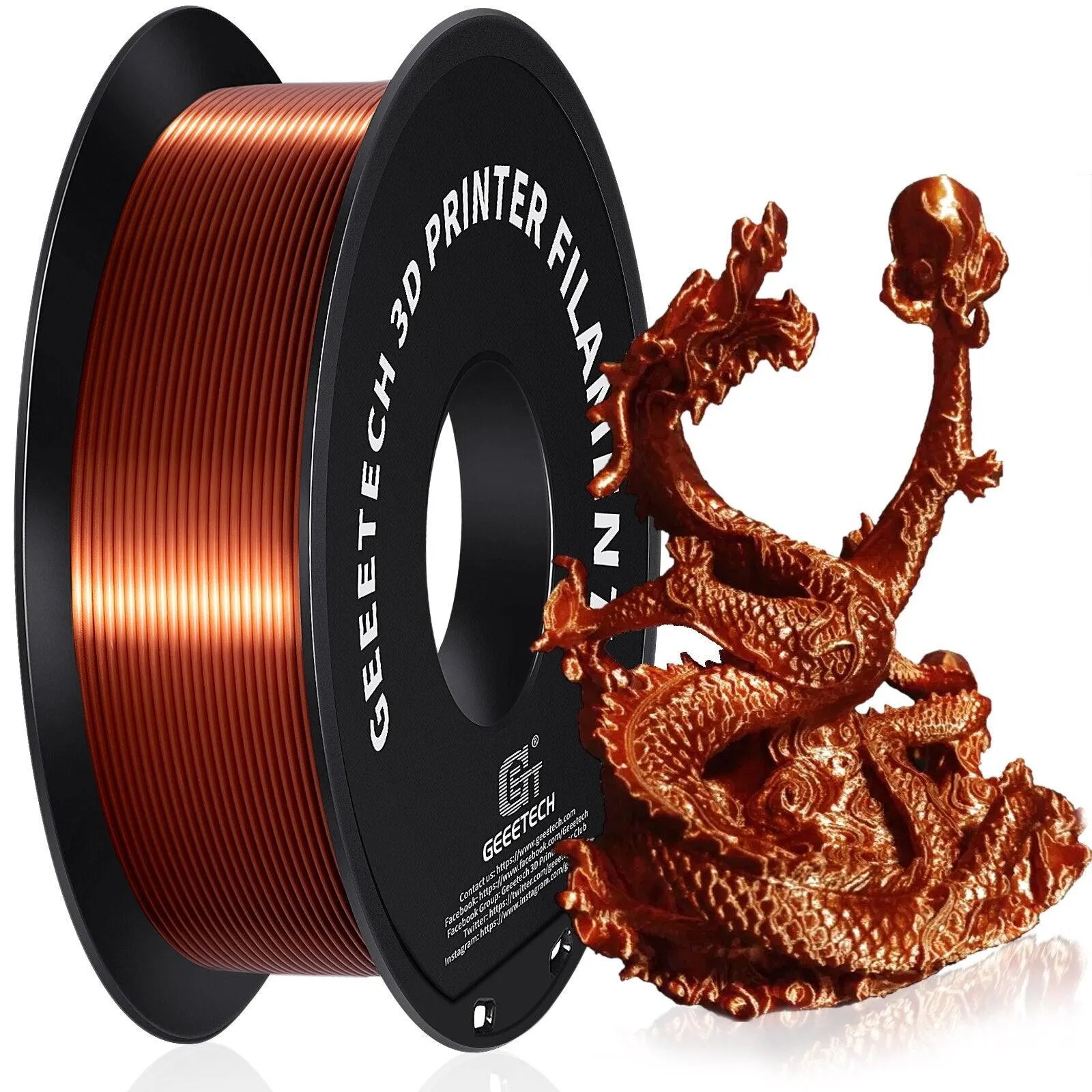 Geeetech PLA 3D Printer Filament: 1kg 1.75mm Many Colours ideal for all FDM 3D Printers