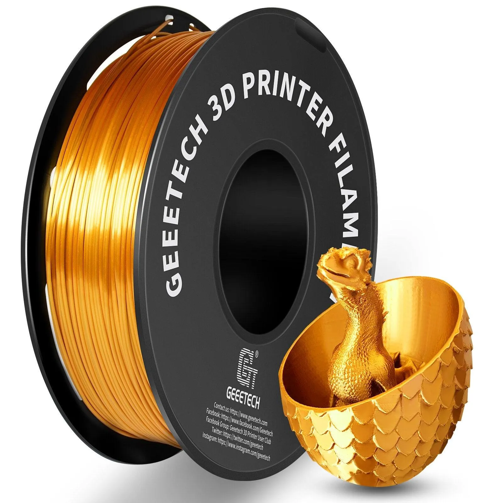 Geeetech PLA 3D Printer Filament: 1kg 1.75mm Many Colours ideal for all FDM 3D Printers