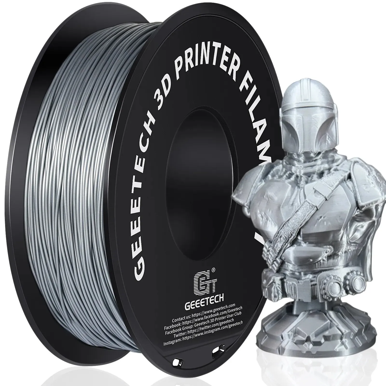 Geeetech PLA 3D Printer Filament: 1kg 1.75mm Many Colours ideal for all FDM 3D Printers
