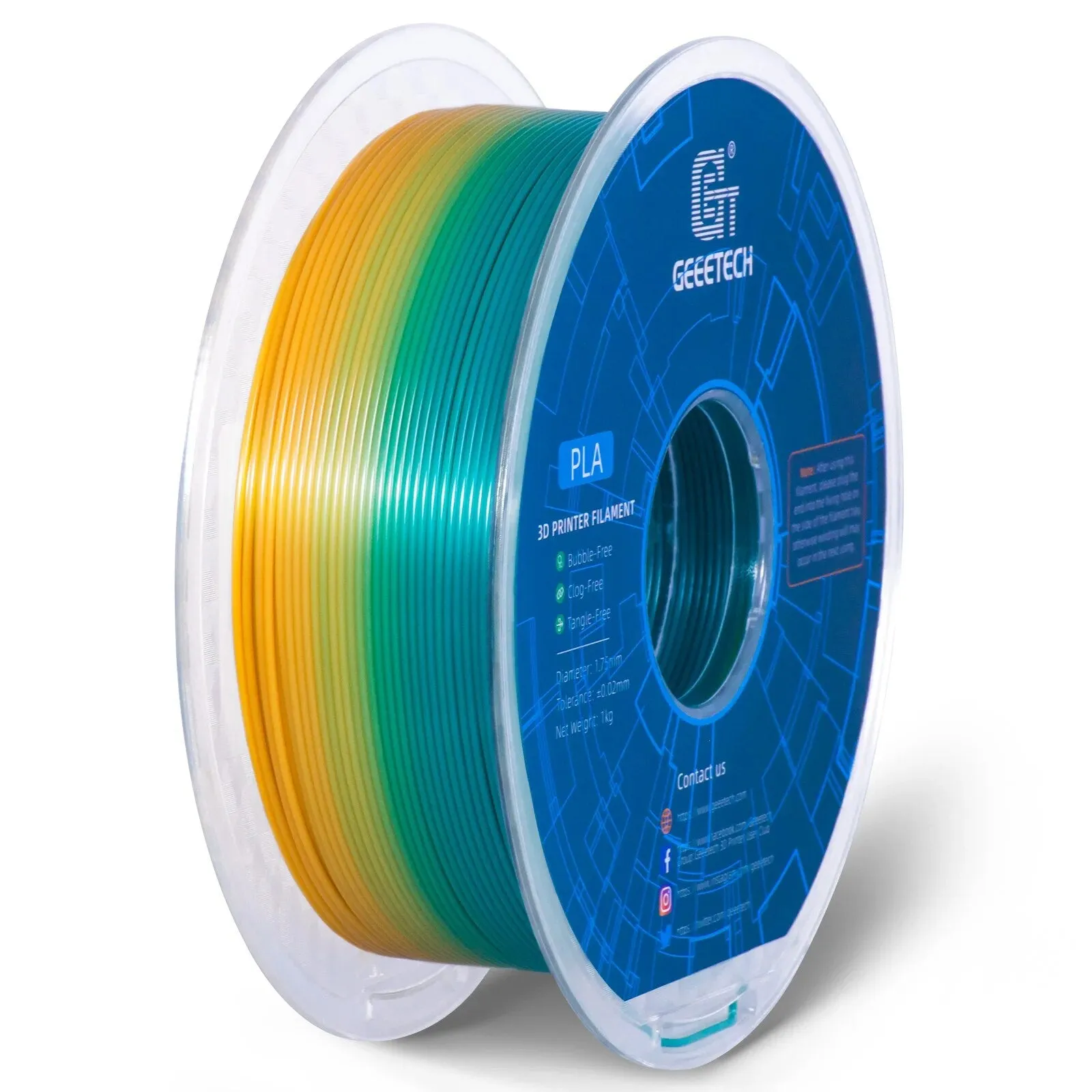 Geeetech PLA 3D Printer Filament: 1kg 1.75mm Many Colours ideal for all FDM 3D Printers