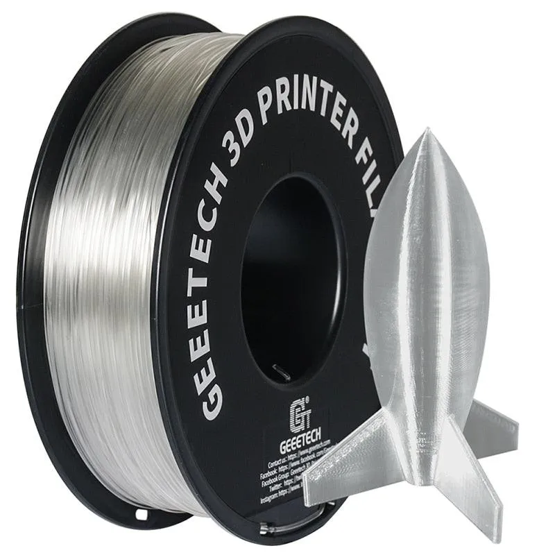 Geeetech PLA 3D Printer Filament 1kg 1.75mm Many Colours inc. Wood, Glow In The Dark, Silk