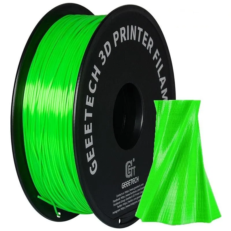 Geeetech PLA 3D Printer Filament 1kg 1.75mm Many Colours inc. Wood, Glow In The Dark, Silk