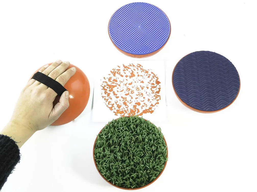 Giant Texture Palm Printers (Set of 4)