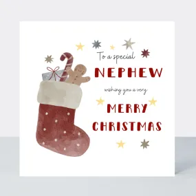 Holly Jolly Nephew Christmas Card