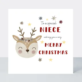 Holly Jolly Niece Christmas Card