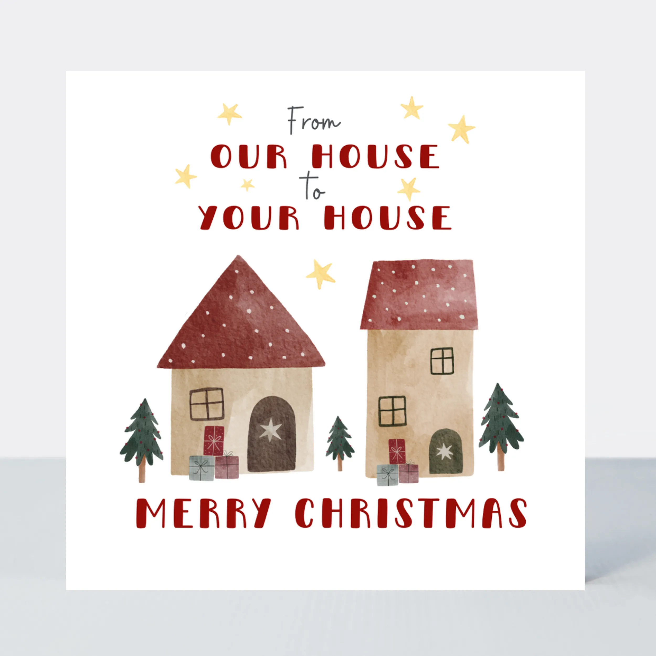 Holly Jolly Our House To Your House Christmas Card