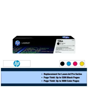 HP 126A Toner Cartridge (Black/Cyan/Magenta/Yellow) ( CE310A CE311A CE312A CE313A )