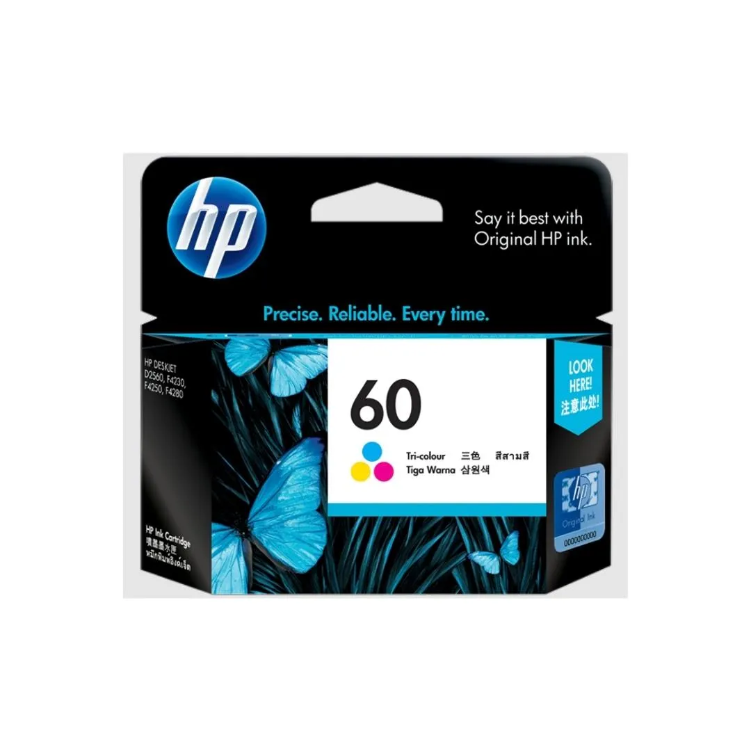 HP 60 Ink Cartridge (Black/Color) (CC640WA/CC643WA)