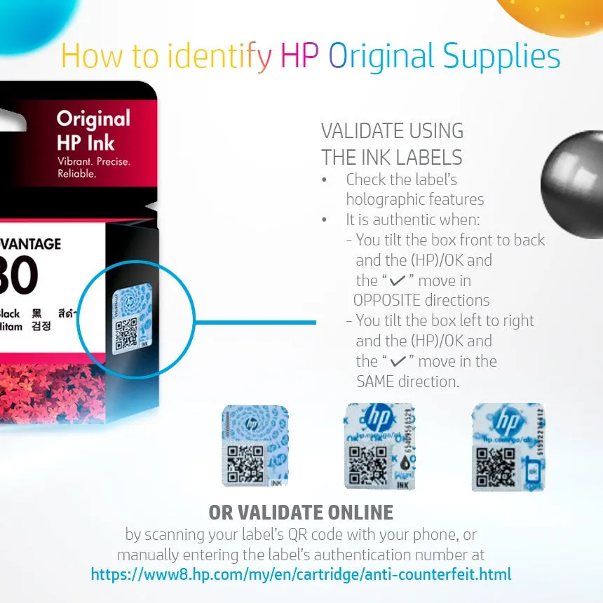 HP 682 Ink Cartridge (Black/Color)