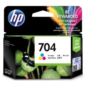 HP 704 Tri-Color Original Ink Advantage Cartridge