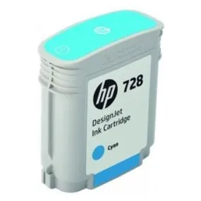 HP 728 40ml Cyan DesignJet Ink Cartridge