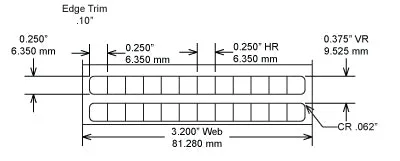 Identco TTL100-451-10 .25x.25 ESD Semi-Gloss White Polyimide Thermal Transfer Labels