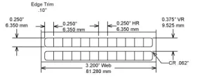 Identco TTL100-451-10 .25x.25 ESD Semi-Gloss White Polyimide Thermal Transfer Labels
