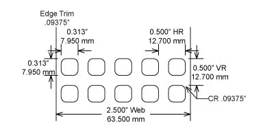 Identco TTL111-403-10 .3125x.3125 Gloss White Polyimide Thermal Transfer Labels
