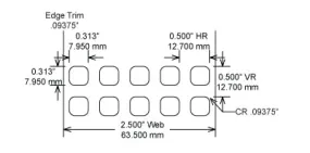 Identco TTL111-403-10 .3125x.3125 Gloss White Polyimide Thermal Transfer Labels