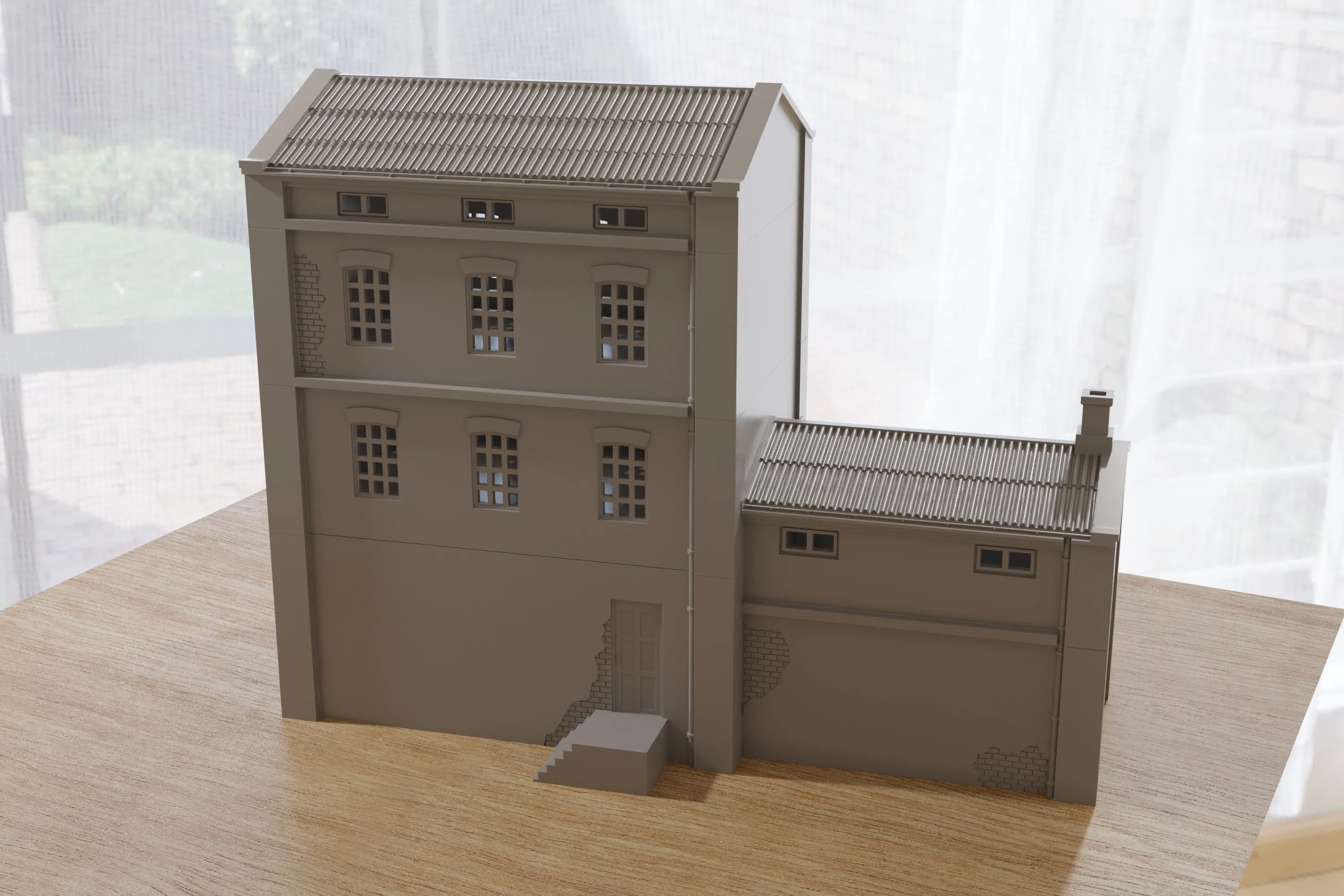 Industrial Mill - Digital Download .STL Files for 3D Printing