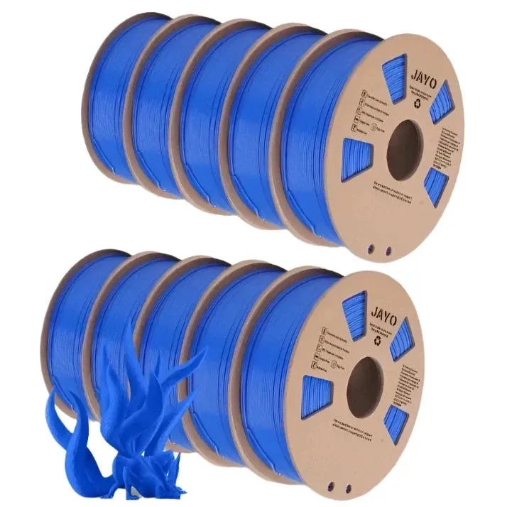 JAYO PLA 10x1kg 1.75mm: High Quality 3D Printer Filament, Many Colours