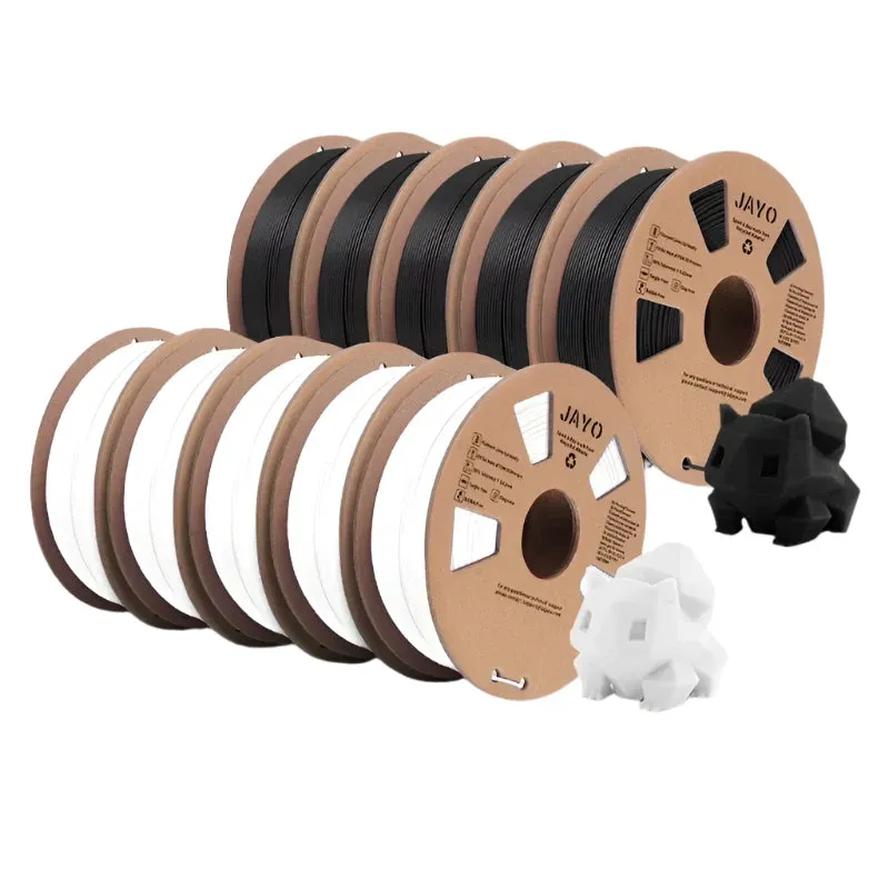 JAYO PLA 10x1kg 1.75mm: High Quality 3D Printer Filament, Many Colours