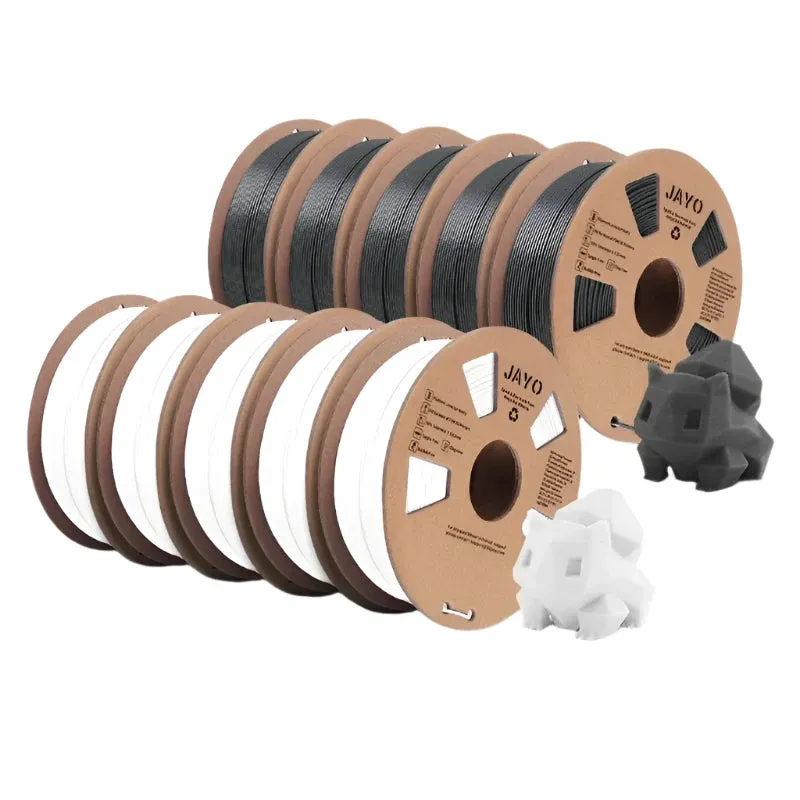 JAYO PLA 10x1kg 1.75mm: High Quality 3D Printer Filament, Many Colours