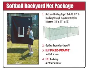 JUGS Softball Backyard Net Package