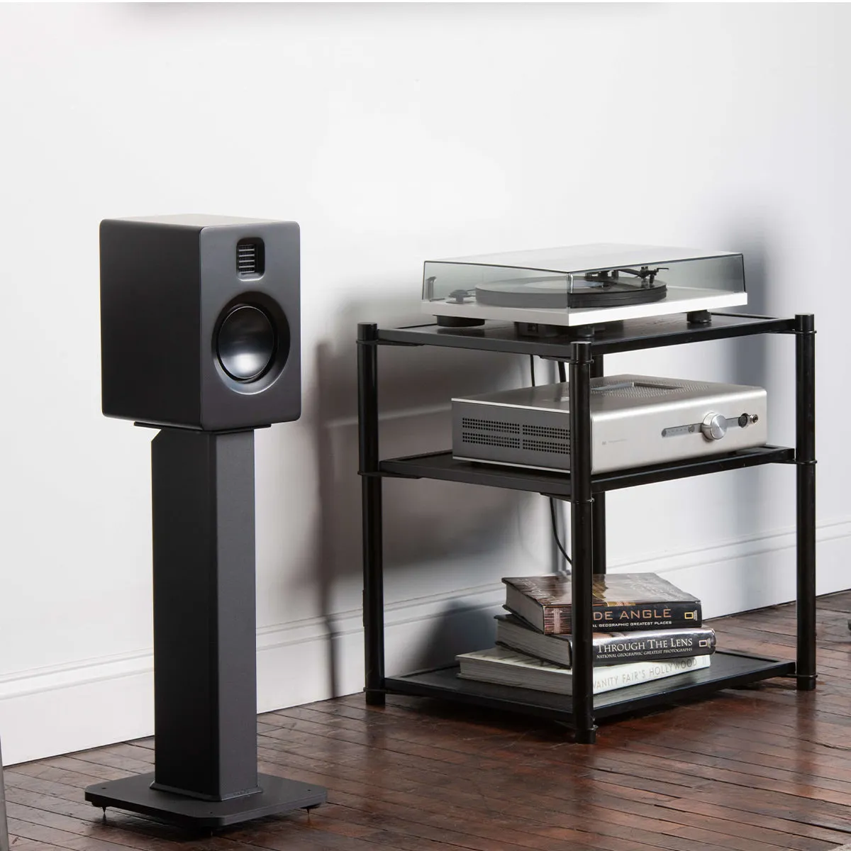 Kanto SX22 22" Tall Fillable Speaker Stands with Isolation Feet - Pair (Black)