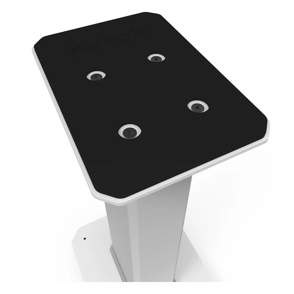 Kanto SX22 22" Tall Fillable Speaker Stands with Isolation Feet - Pair (White)