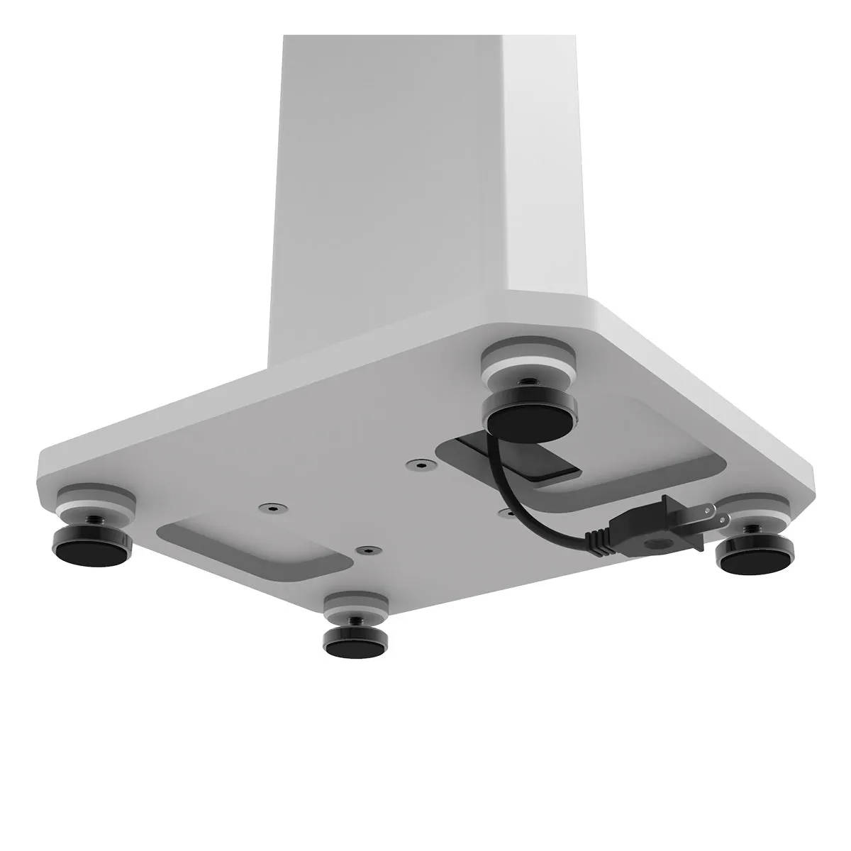 Kanto SX22 22" Tall Fillable Speaker Stands with Isolation Feet - Pair (White)