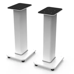 Kanto SX22 22" Tall Fillable Speaker Stands with Isolation Feet - Pair (White)